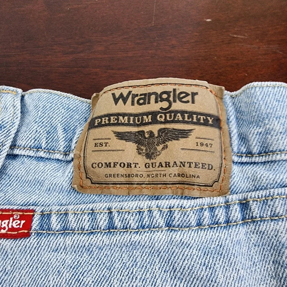 Wrangler Mens 46 Relaxed Fit FLEX Denim Jean‎ Shorts Cotton Blend 10